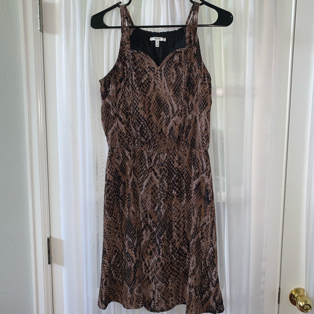 Snake Skin Pattern Dress